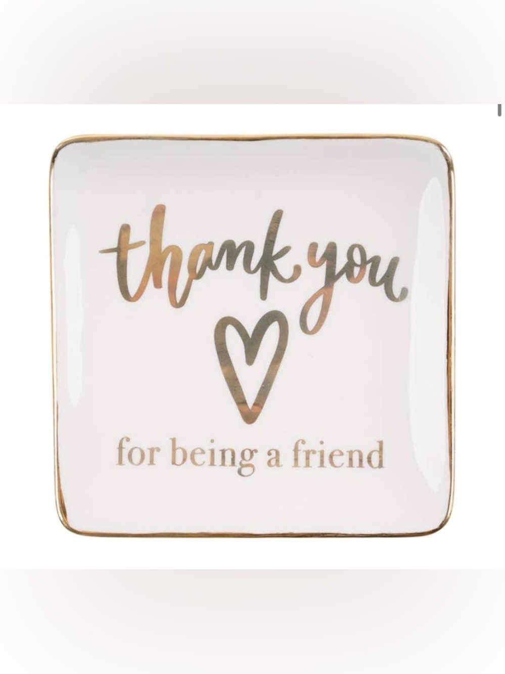 Glory Haus "Thank You For Being a Friend" trinket dish  NWT